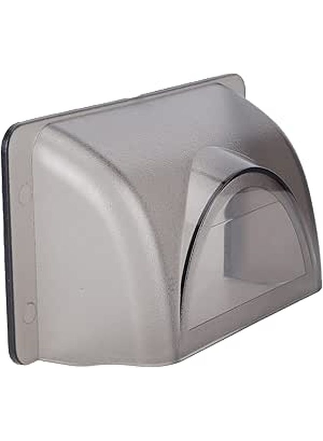 Gray PV Plastic Rain Cover 7.4x4.5x3.0in for Outdoor Doorbell Intercom - Image 1