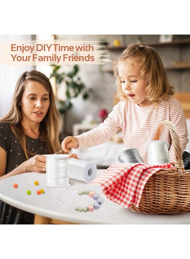 بروميس بيبي حبل من الساتان الأبيض من Promise Babe لسلسلة قلادة بطول 75 مترًا من خط لوازم الحرف اليدوية - Image 4