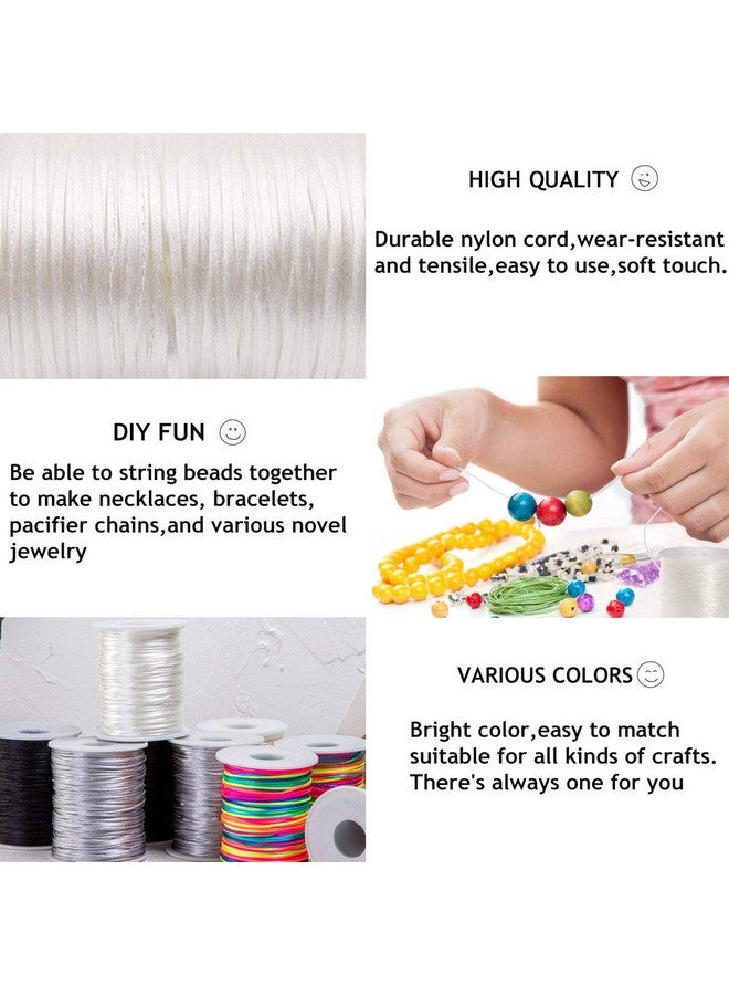 بروميس بيبي حبل من الساتان الأبيض من Promise Babe لسلسلة قلادة بطول 75 مترًا من خط لوازم الحرف اليدوية - Image 3