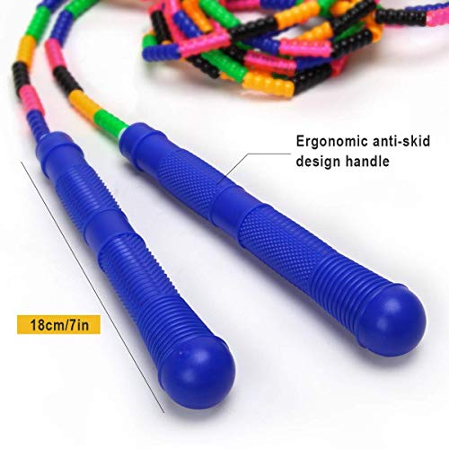 Coolrunner Skipping Ropes,adjustable Plastic Segmented Jump Rope,16 FT Long Jump Rope(2 PACK), Double Dutch Jump Rope, Fitness Workout Indoor & Outdoor Skipping Rope for Kids Men and Women - Image 4