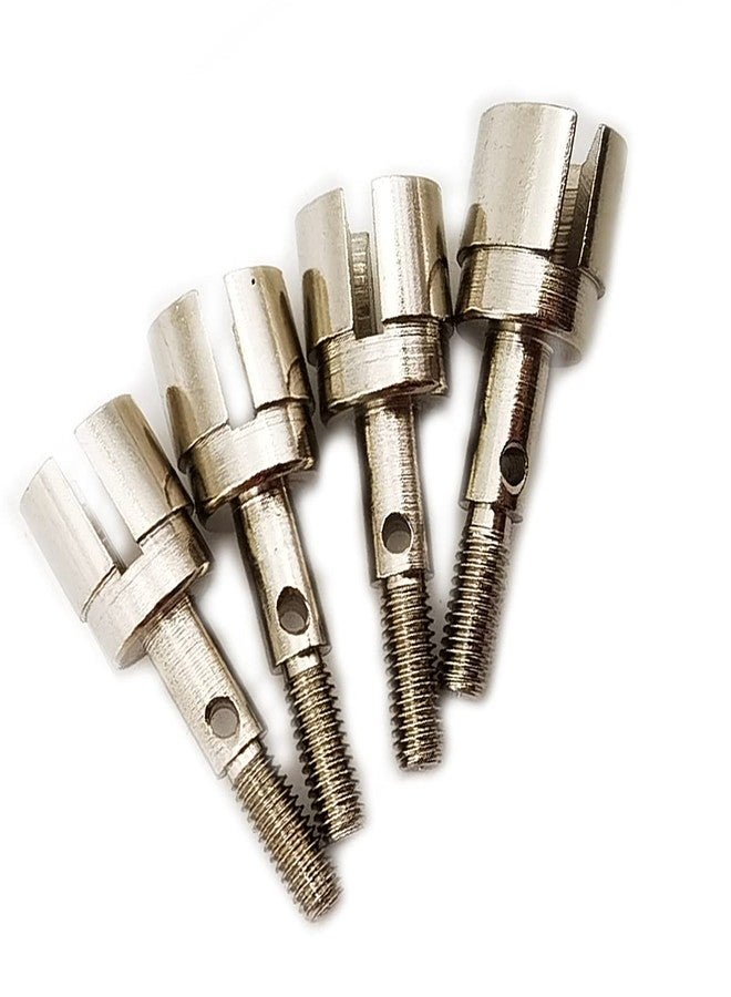 DEVMO 4Pack Metal Wheel Stub Axle Shafts Adapter Drive Axle Cup 02033 Compatible with HSP Redcat Exceed 94123 94111 1/10 RC Car Buggy Truck - Image 4