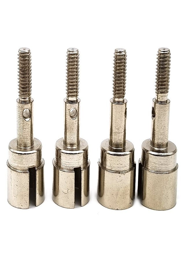 DEVMO 4Pack Metal Wheel Stub Axle Shafts Adapter Drive Axle Cup 02033 Compatible with HSP Redcat Exceed 94123 94111 1/10 RC Car Buggy Truck - Image 2