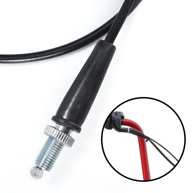 HOLATO 50'' Throttle Cable for Predator 212cc 6.5hp Coleman CT100U CT200U BT200X Baja Warrior Doodlebug Db30 Mb165 Mb200 MOTOVOX MBX10 MBX11 MBX12 Mini Bike 50cc 110cc 125cc Pit Dirt Bike Moto Black - Image 4