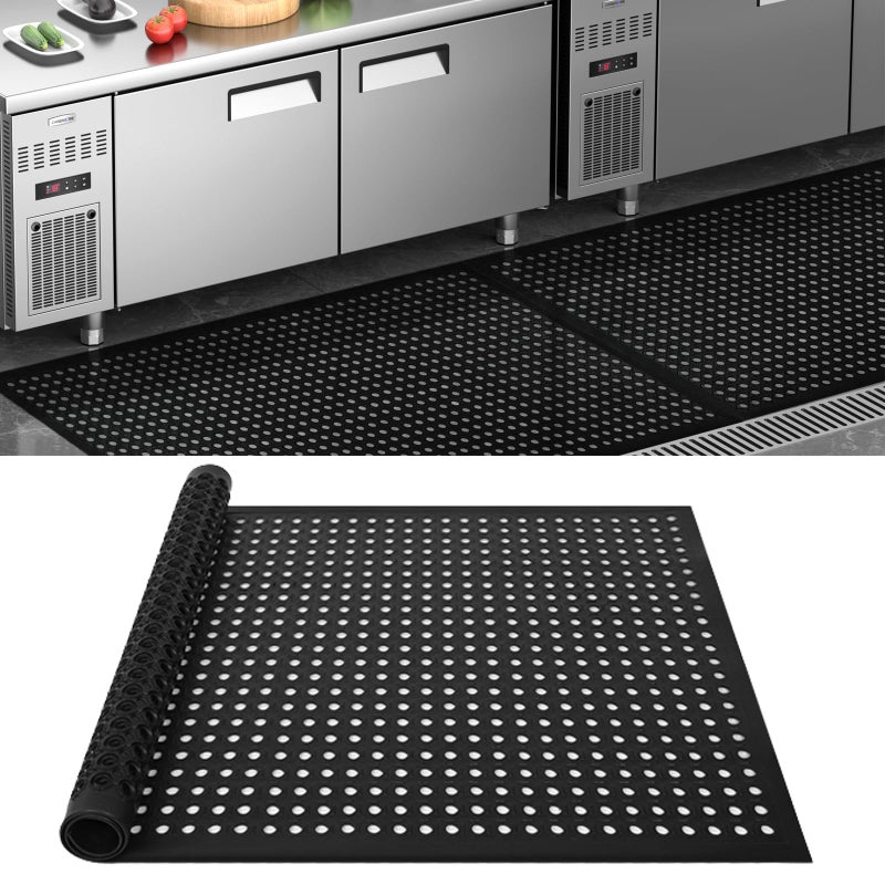 tonchean tonchean Heavy Duty Commercial Floor Mats 354x59 Inch  NonSlip AntiFatigue Rubber Matting for Restaurant Bar  Kitchen Flooring  Bartending  Commercial Kitchen Use