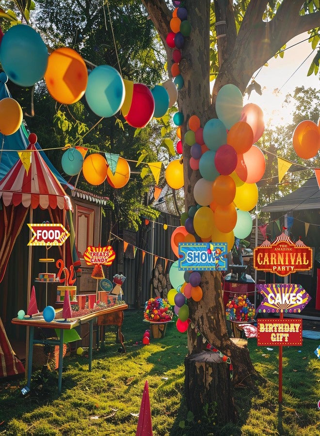 HaPiBiDesign 30 Pieces Circus Party Decoration - Carnival Party Directional Signs Decor - Carnival Theme Party Decorations - Image 4