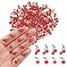 HOMICO 200 Pieces Tiny Cherry for Dollhouse Miniatures Resin Food for Crafts Mini Cherry Decor for Dollhouse Mini Kitchen Fairy Garden Micro Landscaping Decoration - Image 2