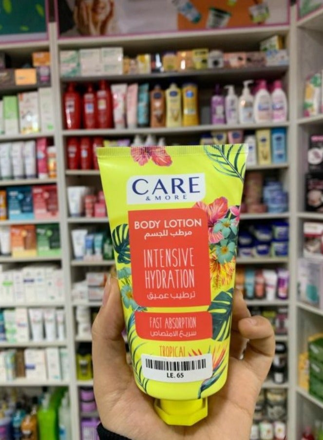 Care & More Exotic Tropical Scent Body Lotion (150ml) - Intensive Moisture & Silky Skin - Image 3