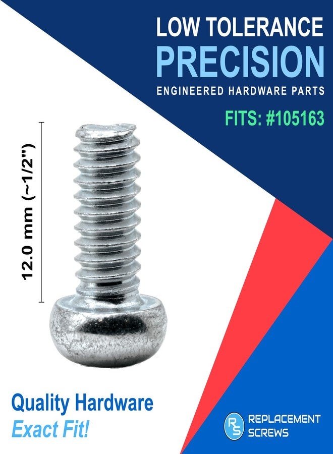 ReplacementScrews براغي بديلة، غلاف بلاستيكي وبرغي متوافق مع قطع غيار ايكيا رقم 102267 و105163 (عبوة من 8 قطع) - Image 3