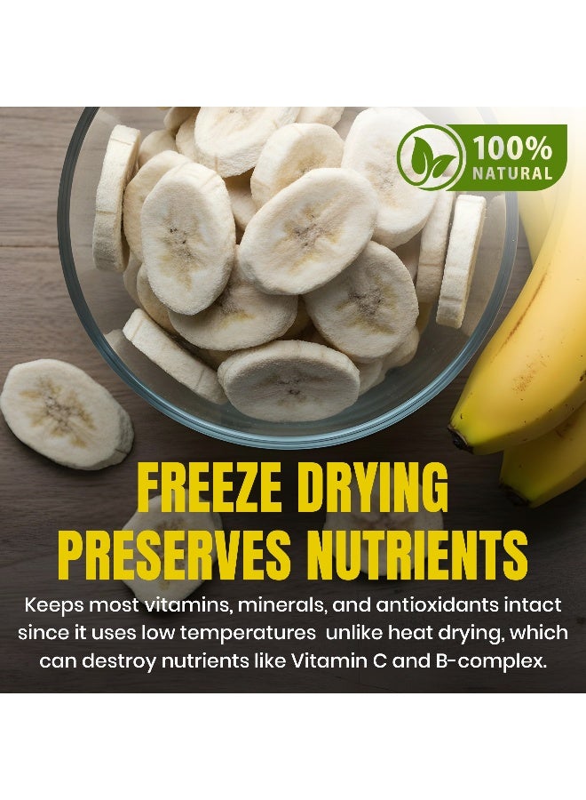 Karish Crunchy Bites Freeze Dried Fruits | Frozen Fruits | Great Go-To Snack (45 g, Banana) - Image 5