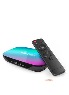 "HK1 RBOX Android 9.0 TV Box – 4GB RAM, 128GB ROM, S905X3 Quad-Core Processor, 2.4G Wi-Fi, 100/1000M Ethernet, Supports H.265/3D/8K Ultra HD, BT 5.0, HDMI 2.0 – Smart Streaming TV Box for Ultimate Entertainment"