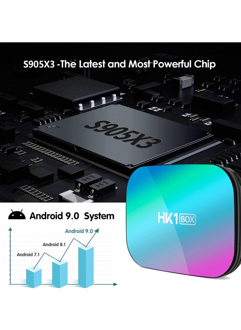 JAJEEK - "HK1 RBOX Android 9.0 TV Box – 4GB RAM, 128GB ROM, S905X3 Quad-Core Processor, 2.4G Wi-Fi, 100/1000M Ethernet, Supports H.265/3D/8K Ultra HD, BT 5.0, HDMI 2.0 – Smart Streaming TV Box for Ultimate Entertainment" - Image 1