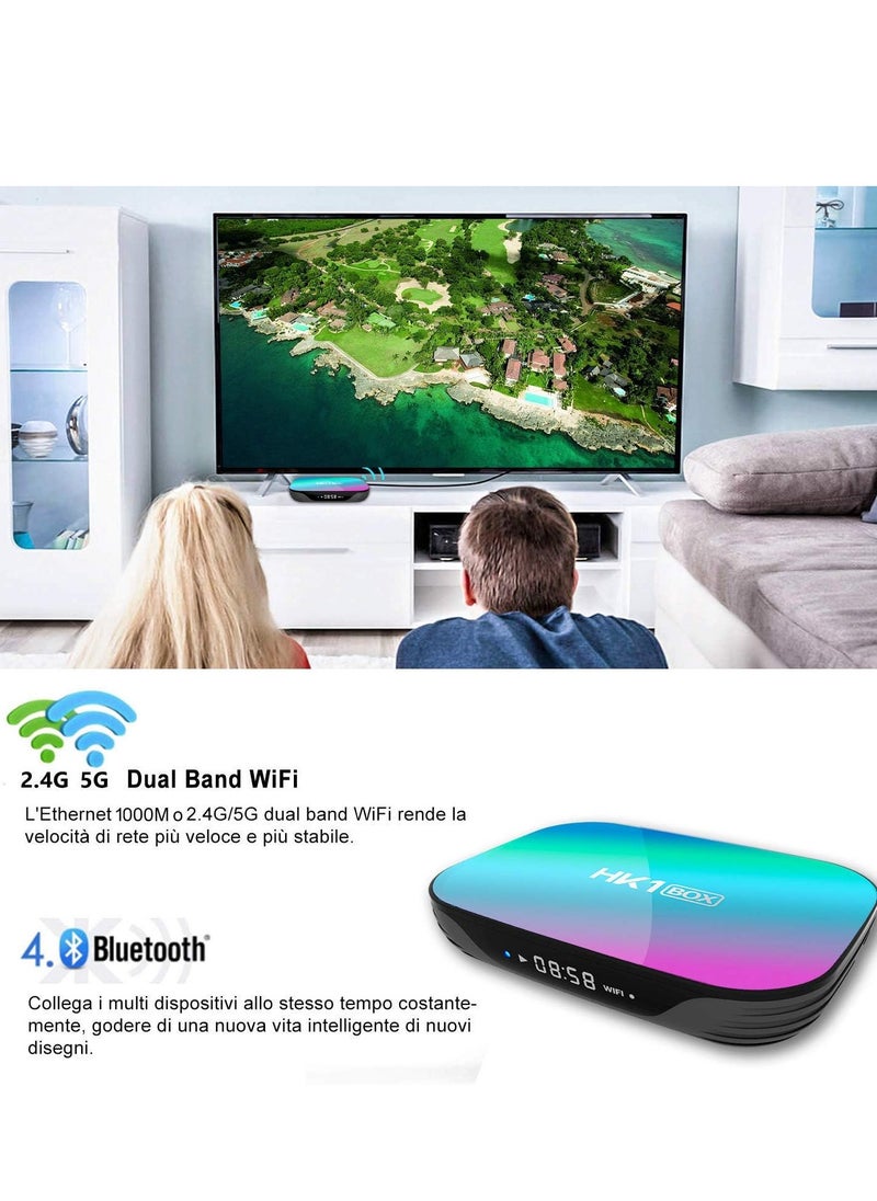 JAJEEK - "HK1 RBOX Android 9.0 TV Box – 4GB RAM, 128GB ROM, S905X3 Quad-Core Processor, 2.4G Wi-Fi, 100/1000M Ethernet, Supports H.265/3D/8K Ultra HD, BT 5.0, HDMI 2.0 – Smart Streaming TV Box for Ultimate Entertainment" - Image 1
