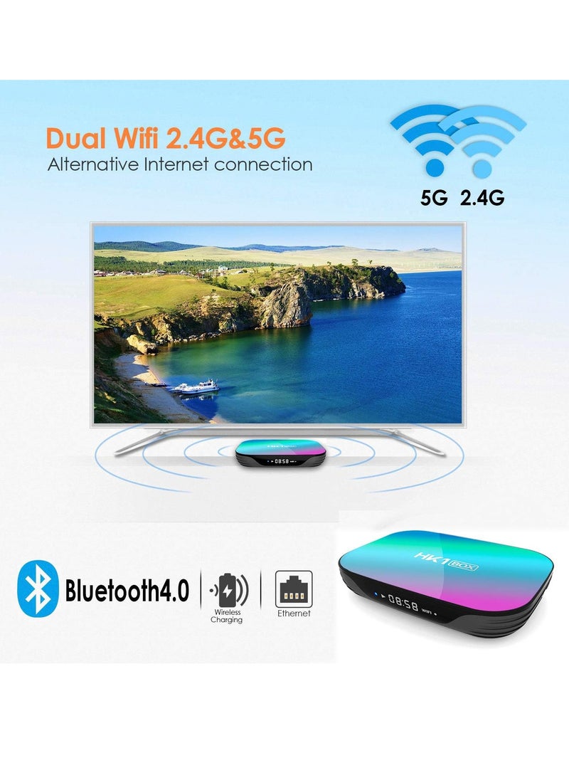 JAJEEK - "HK1 RBOX Android 9.0 TV Box – 4GB RAM, 128GB ROM, S905X3 Quad-Core Processor, 2.4G Wi-Fi, 100/1000M Ethernet, Supports H.265/3D/8K Ultra HD, BT 5.0, HDMI 2.0 – Smart Streaming TV Box for Ultimate Entertainment" - Image 1