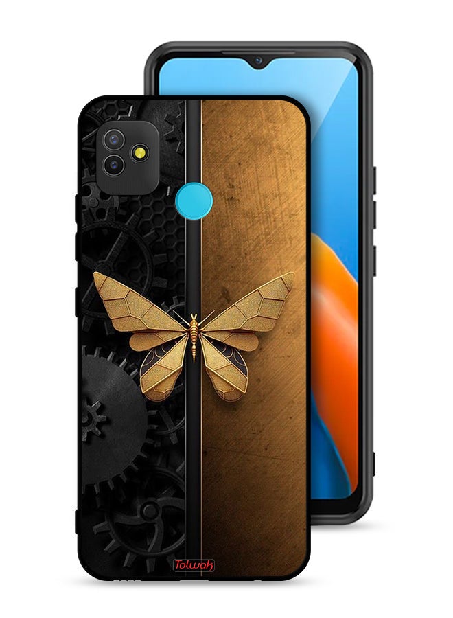 Tolwak Tecno Pop 5 Protective Case Cover Steel Butterfly - Image 1