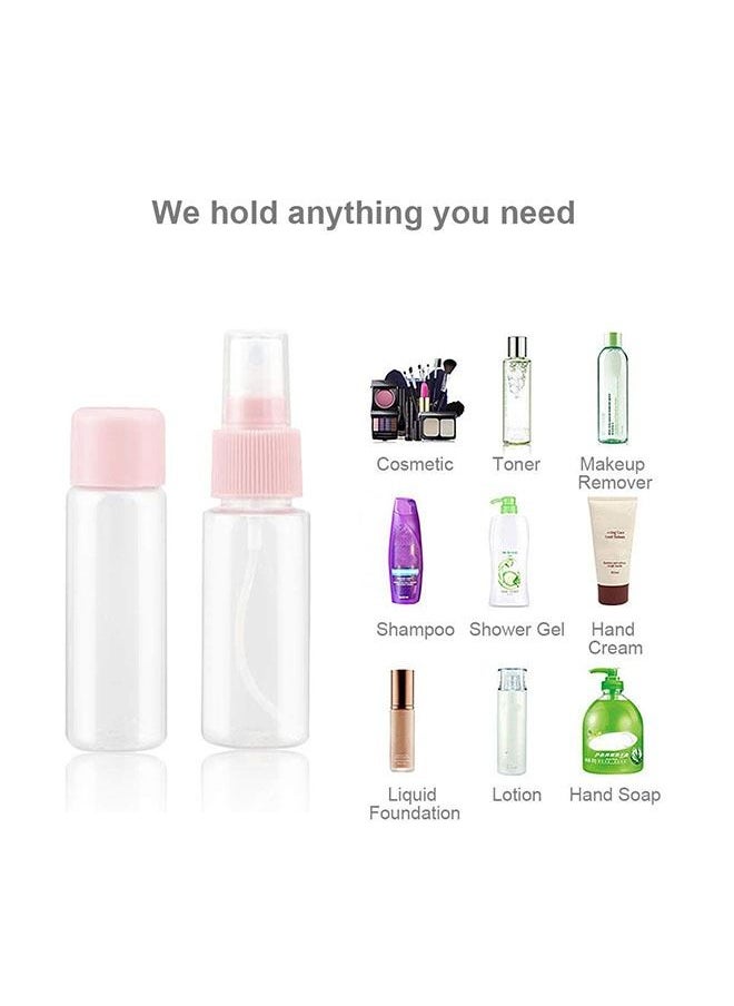 Ant - 10-Piece Travel Bottles for Toiletries Kit, Clear Portable Leak Proof Toiletry Containers, Refillable Containers for Liquid Shampoo Lotion Cream Dispenser Accessories - Image 1