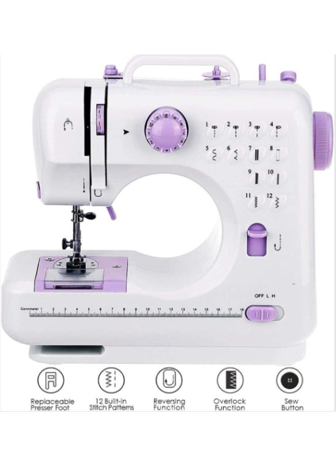 ATM Electric Sewing Machine, 12-Needle Two-Way Household Portable Sewing Machine for Sewing Clothing, Overlocking, Buttonholes - Image 5