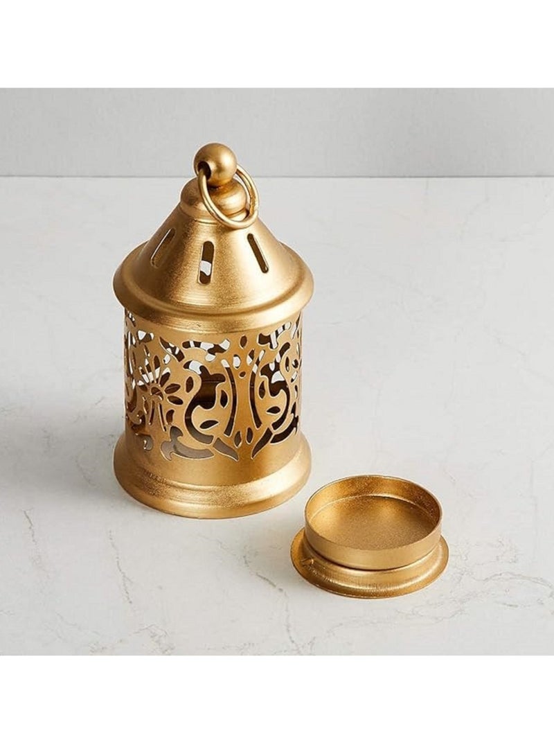 Hilalful Homesmiths Tealight Holder, Gold Color – Elegant Home Décor for Eid, Ramadan, Weddings, Living Room, Indoor & Outdoor Decorations – Perfect Gift Idea  - Image 2