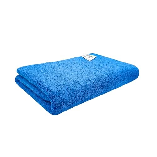 SOFTSPUN Microfiber High Loop Bath & Hair Care Towel, 60X120 Cms 1 pcs Towel Set 380 GSM (Sky Blue). Super Soft & Comfortable, Quick Drying, Ultra Absorbent in Large Size. - Image 1