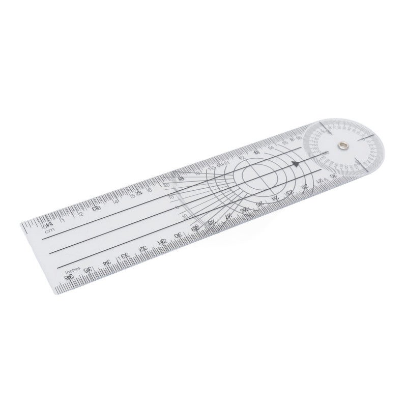 Angle Ruler: 360° Rotatable Protractor Leg - Transparent Flexible Adjustable Ruler for Artists Builders Engineers Designers Students - Image 4