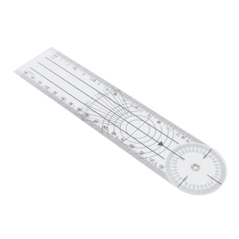 Angle Ruler: 360° Rotatable Protractor Leg - Transparent Flexible Adjustable Ruler for Artists Builders Engineers Designers Students - Image 5
