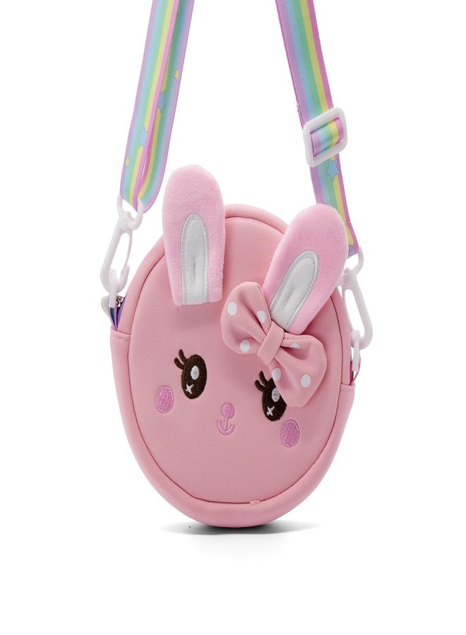 Kiditos Toddler Backpack, My Lovely Rabbit (with Removable Sling Bag Attached), Children Preschool Nursery Travel Bag with Safety Features for Baby Boys & Girls, Age 2 to 6 Years, Pink - Image 3