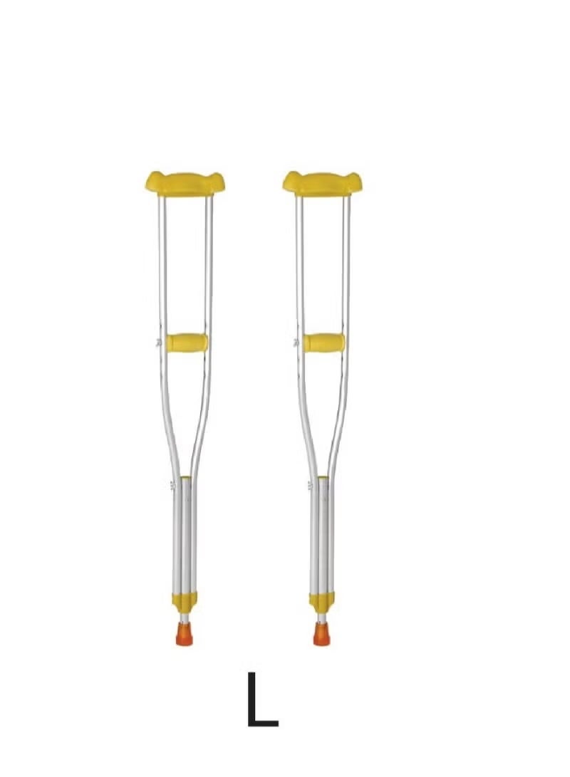 NOVAMED Adjustable Height Underarm Crutches, Aluminium, Double