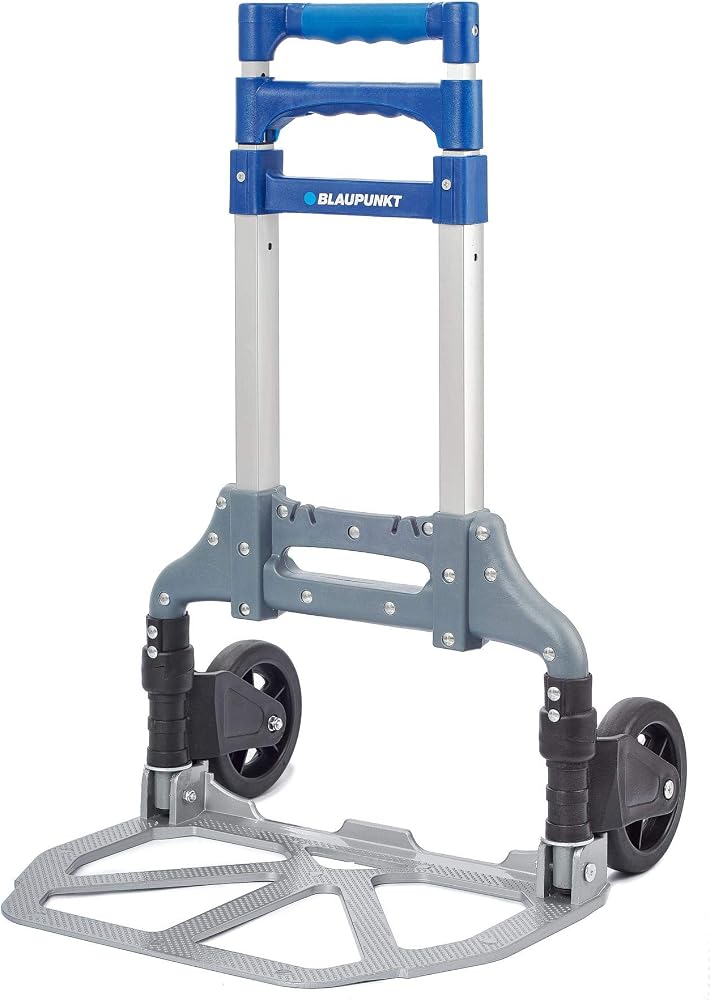 Blaupunkt Folding Parcel Trolley PT2000-70kg Capacity Hand Truck - Quick Setup - Image 1