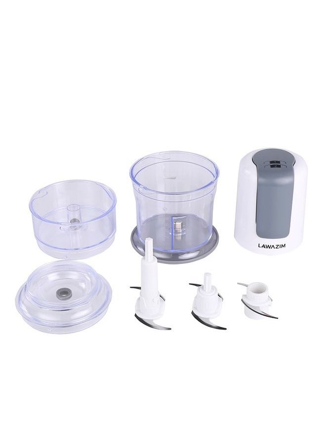LAWAZIM Electric Chopper 700ml 400W | Fast blades for cutting vegetables in a short time Stainless Steel  - Image 3