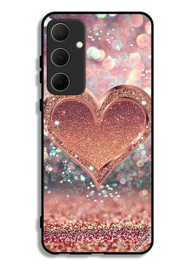 Covernex Samsung Galaxy A35 5G Protective Case Cover Glitter Heart - Image 1