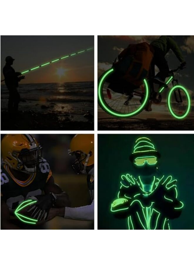 Long-Lasting Bright Fluorescent Glow-In-The-Dark Tape, Strong Adhesive Waterproof Glow-In-The-Dark Sticker for Night Decorations, Stairs and Exit Signs (0.79'' × 32' 9.7") - Image 2