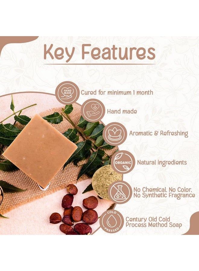 Naturalis صابون نيم ناتوراليس للحكة الجلدية - صابون نيم مضغوط يدويًا بمكونات عضوية - صابون مطهر فاخر طبيعي لتنظيف عميق، وترطيب، وحماية البشرة، 100 جرام - Image 2