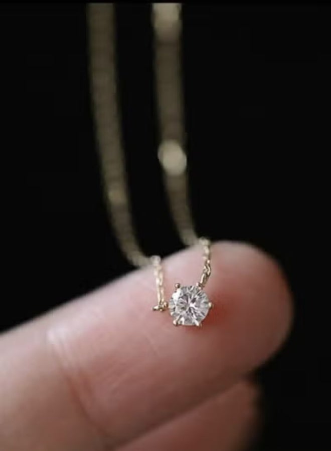يوكا  قلادة زركونيا مكعبة زخرفة بسيطة ومميزة - Image 2