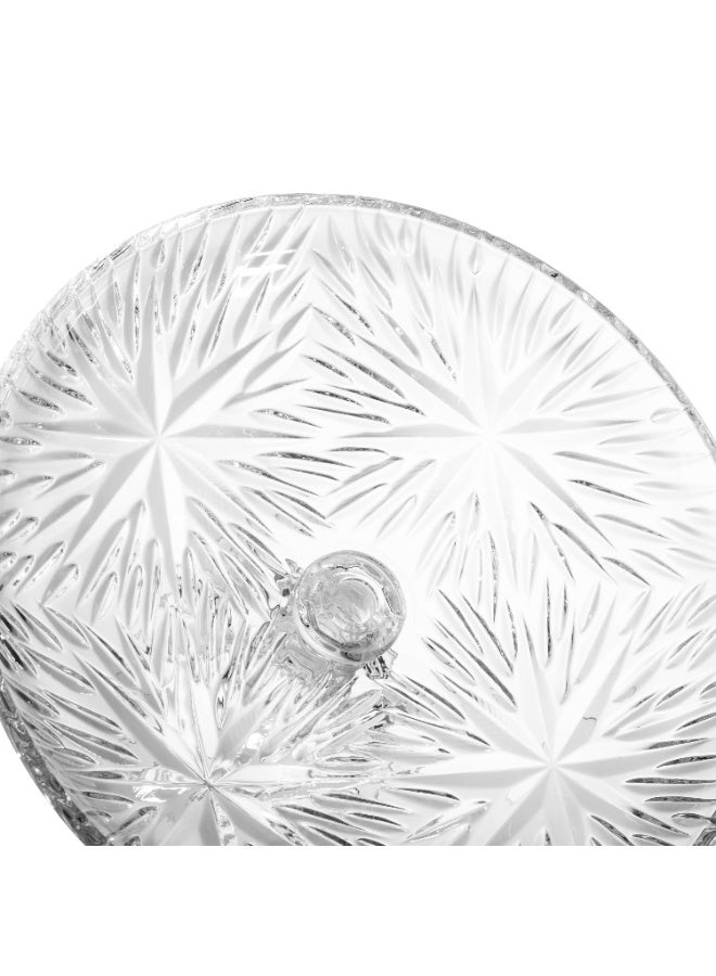 Elegant Luxury Crystal Serving Plate on Stand – 21 cm Elegant Design to Elevate Your Table ✨ - Image 4
