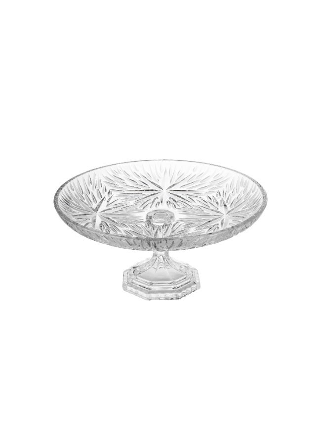 Elegant Luxury Crystal Serving Plate on Stand – 21 cm Elegant Design to Elevate Your Table ✨ - Image 3