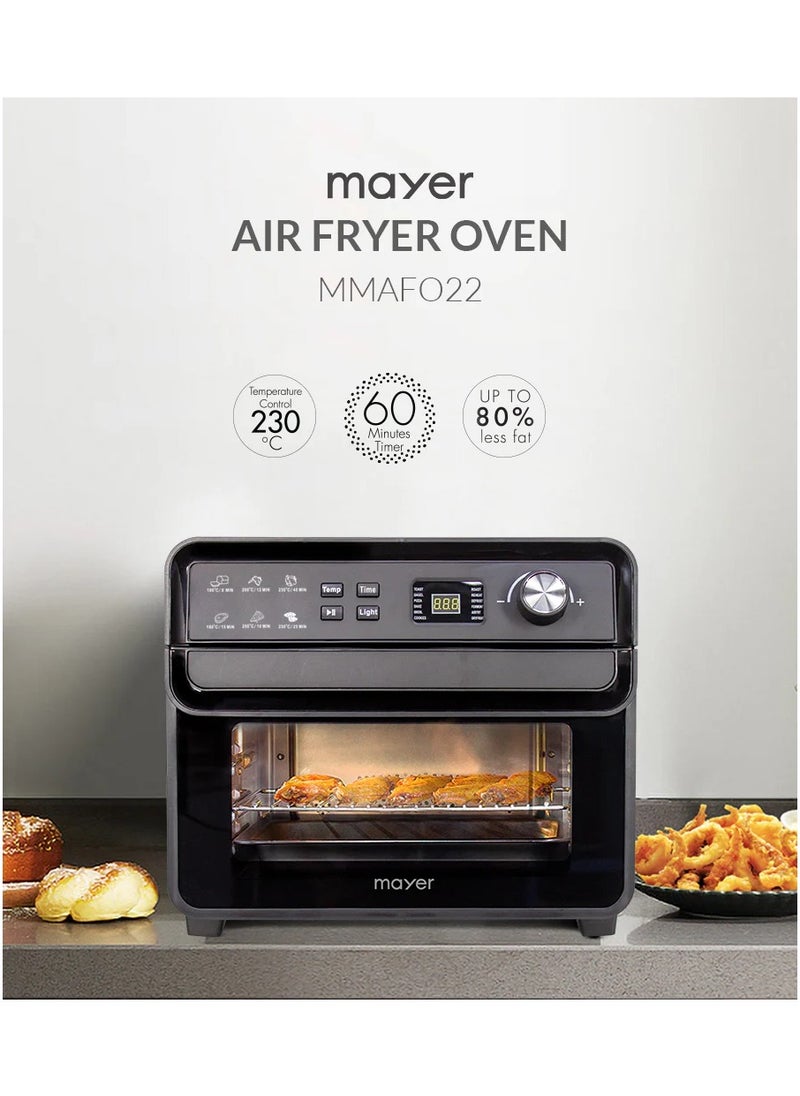 22L Air Fryer Oven – Large Capacity, Multi-Function, Convection Cooking, Digital Display, Timer & Temperature Control
