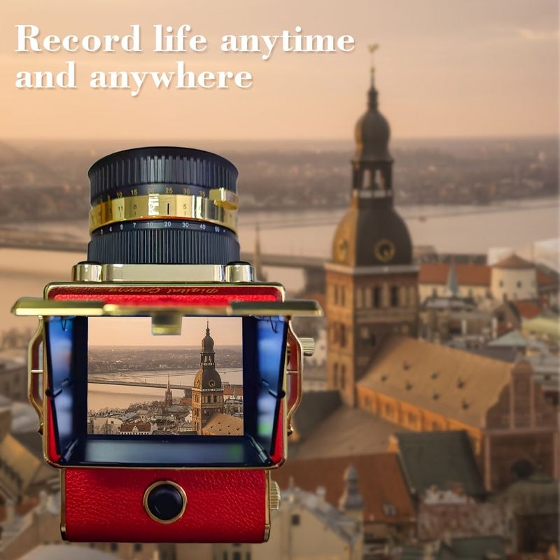16X Zoom Mini Digital Camera 2 inch IPS Screen Red Portable Video Camera - Image 5