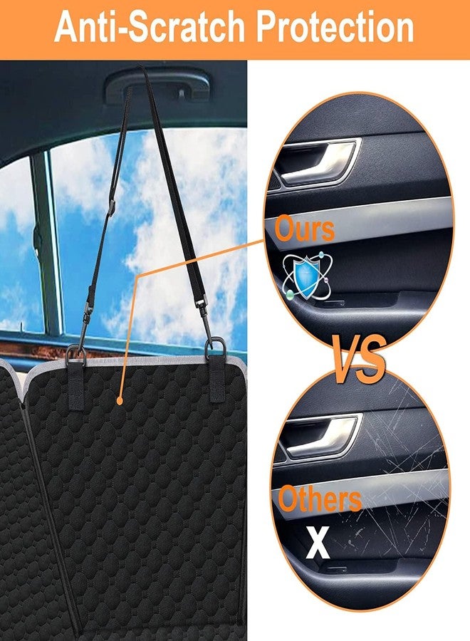 Mancro Dog Car Seat Cover, 2026 Upgraded 600D Heavy Duty Waterproof & Scratch-Resistant Dog Hammock for Car, Back Seat Pet Cover for Dogs with Sedan and Truck, X-Large, Black - Image 2