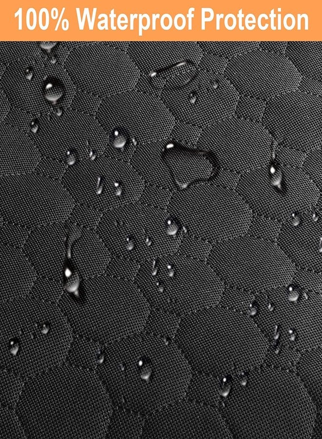 Mancro Dog Car Seat Cover, 2026 Upgraded 600D Heavy Duty Waterproof & Scratch-Resistant Dog Hammock for Car, Back Seat Pet Cover for Dogs with Sedan and Truck, X-Large, Black - Image 3