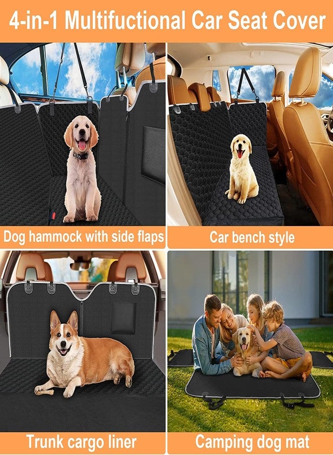 Mancro Dog Car Seat Cover, 2026 Upgraded 600D Heavy Duty Waterproof & Scratch-Resistant Dog Hammock for Car, Back Seat Pet Cover for Dogs with Sedan and Truck, X-Large, Black - Image 4