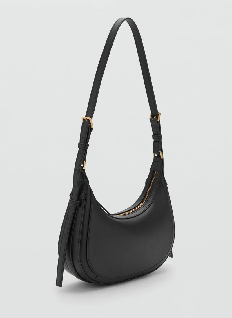 MANGO Oval Shoulder Bag