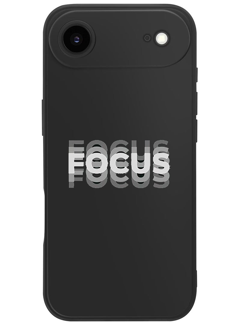 Theodor Protective Slim Fit Case Liquid Silicone Cover with Full Body Protection Anti-Scratch Shockproof Case For Apple iPhone 17 Air (Black) Focus - Image 1