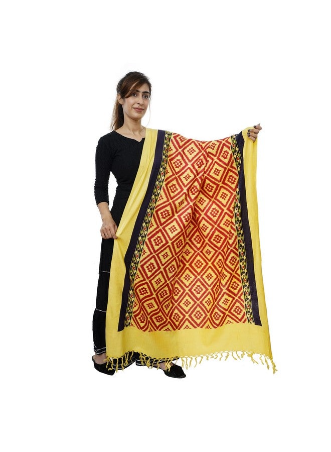 iinfinize Traditional Printed Duptta Floral Print Women Dupatta 84x48 Inch Cotton Silk Stylish Stole For Women Girl Bhagalpuri Dupatta Cotton - Image 1