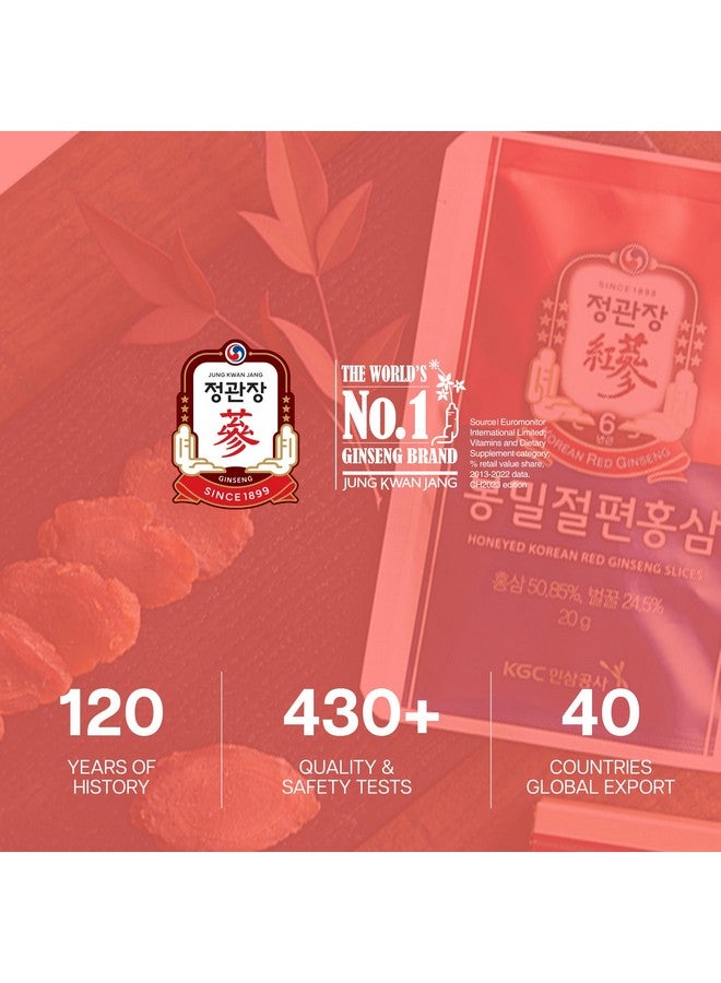 CheongKwanJang شرائح الجينسنغ الكوري الأحمر بالعسل من تشيونغ كوان جانغ، تعزز الطاقة الطبيعية والأداء والمناعة - 6 عبوات - Image 5