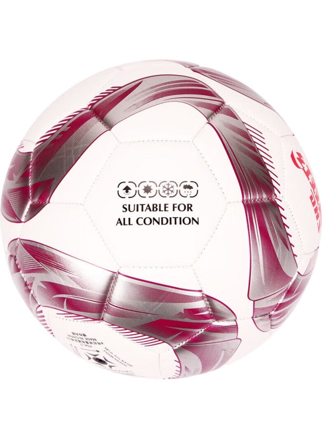 Dhs Soccer Ball Size 4 For Children, Teenagers, And Elementary School Students, Machine-Stitched Fs4-3 - Image 1