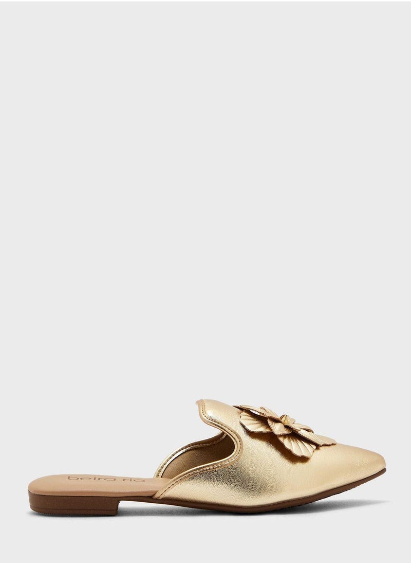 Beira Rio Madeleine Pointed Flat Slip Ons  - Image 2