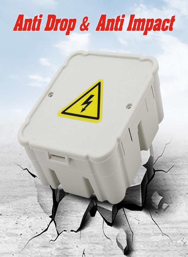 CICHKELY Open Splice Junction Box (6 Pack), One-Piece Junction Box Splice Box. Repair Open Splices, 5 Second Installation Splice Box, Electrical Junction Box, Wire Junction Box Grey - Image 3