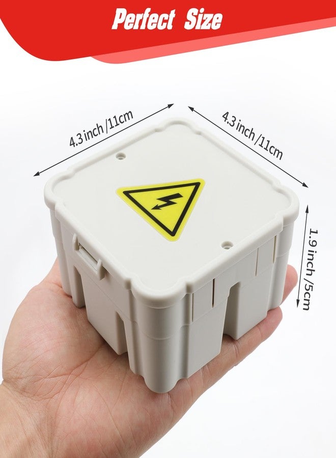 CICHKELY Open Splice Junction Box (6 Pack), One-Piece Junction Box Splice Box. Repair Open Splices, 5 Second Installation Splice Box, Electrical Junction Box, Wire Junction Box Grey - Image 4