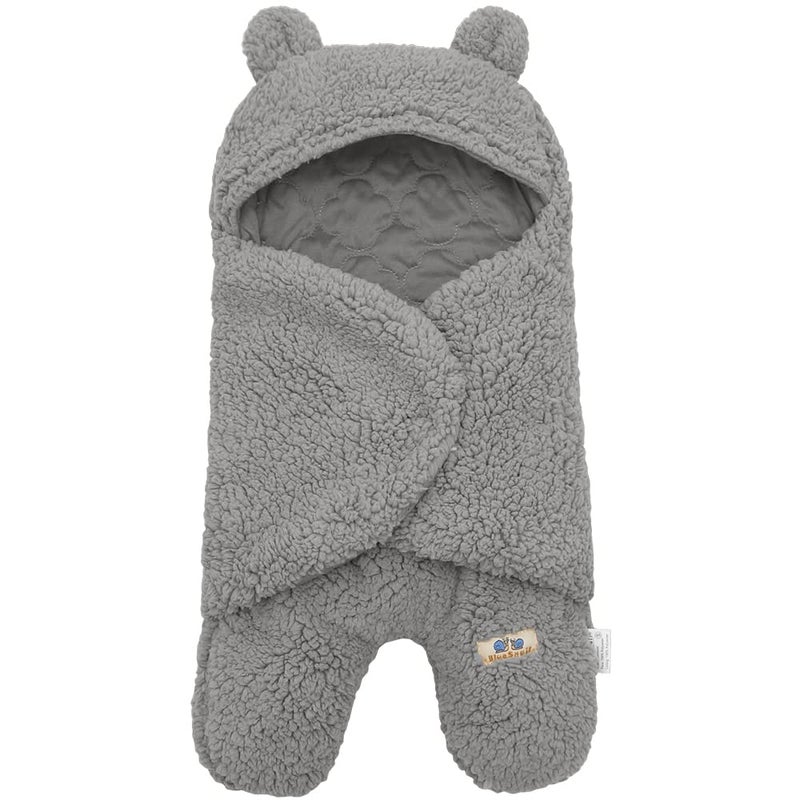 BlueSnail Newborn Receiving Blanket Baby Sleeping Wrap Swaddle03M 813lbsLight Gray - Image 3