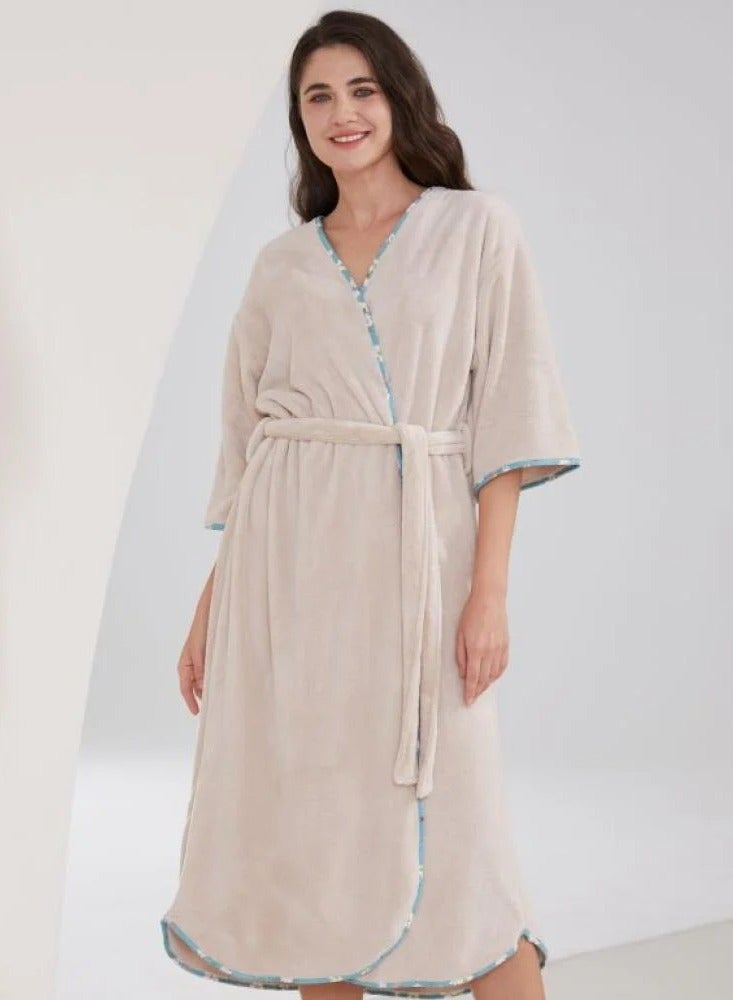 ريف روب استحمام انيق بيج من ريفي - Image 1