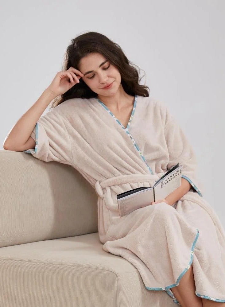 ريف روب استحمام انيق بيج من ريفي - Image 4